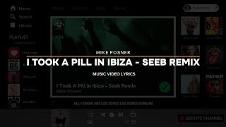 🎵 I Took A Pill In Ibiza  Seeb Remix [upl. by Cadmar]