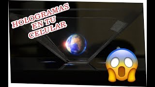 PROYECTOR HOLOGRAFICO en tu CELULAR  TUTORIAL [upl. by Oludoet288]