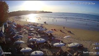 Bali  Jimbaran Beach Live Webcam BaliForum amp AKUSUKA Cafe [upl. by Nnail]