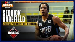 Sedrick Barefield joins Blackwater as SECOND PICK overall  PBA Season 49 Draft [upl. by Madel]