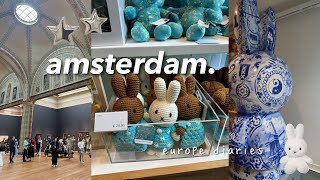 day in my life in amsterdam 🍵 🐇 cloud matcha downtown shopping rijksmuseum canal tours [upl. by Down]