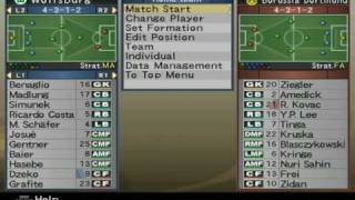 Pro Evolution Soccer 6  Formation Settings Menu Music [upl. by Merline]