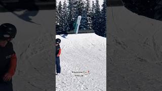 Quick hike park line snowboarding snow colorado keystone snowboard skiing [upl. by Prudie552]