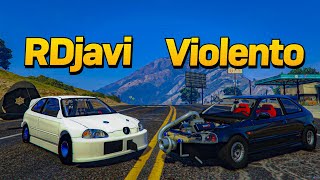 Afinamos Mi HONDA EK9 De Drag Para Derrotar Al Violento Gta Rp [upl. by Idolem213]