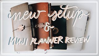 Update Journal Setup 2018 x Muji Planner Review [upl. by Benis]