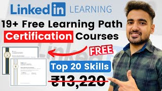 Free Linkedin Learning Path Certification Courses  Best Skills Free Courses  Learn Online [upl. by Aztiram298]