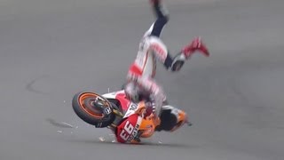 Marquez fit to continue despite FP3 crash [upl. by Keeler]