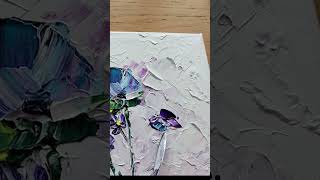 How to Easily Paint Abstract Flowers Using a Palette Knife  For Beginners artisticinspiration [upl. by Assilana]