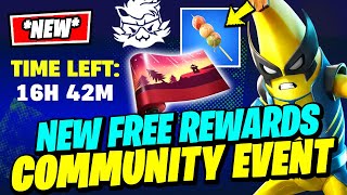 How to UNLOCK ALL Community Goal Event Free Rewards Sweet Dango Back Bling  Fortnite [upl. by Madancy]