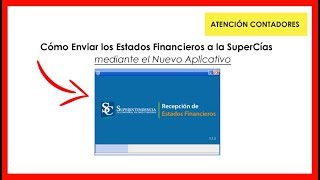 Cómo Subir los Estados Financieros a la Superintendencia de Compañías del Ecuador [upl. by Linson]