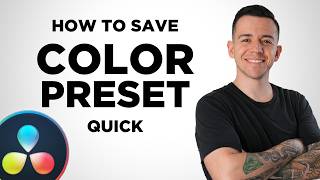 How to Save Color Grade Presets in Davinci Resolce 18 [upl. by Feetal]