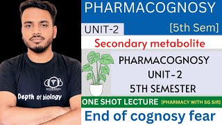 Pharmacognosy 5th sem unit 2  Secondary metabolite  biosources  therapeutic uses pharmacognosy [upl. by Tjader]