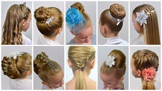 TOP 10 CUTE EASY Hairstyles  2024 Hair Compilation  Prom Hairstyles by LittleGirlHair [upl. by Nelav615]