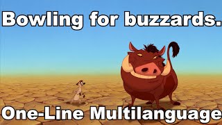 The Lion King  Bowling For Buzzards OneLine multilanguage [upl. by Rede]