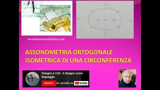 Assonometria ortogonale isometrica di una circonferenza [upl. by Nodnas]