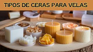 Tipos de ceras y parafinas para velas artesanales usos y propiedades 🕯️ [upl. by Nyleikcaj]