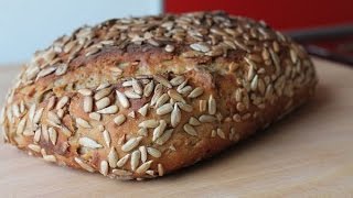 Sonnenblumenkernbrot backen Rezept  Sunflower Seed Bread Recipe  ENG SUBS [upl. by Nommad]