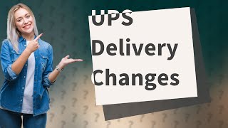 Why did my estimated delivery date change UPS [upl. by Jaban]