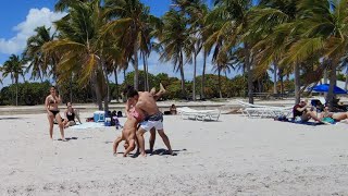 Crandon Park Beach Spring Break  Walking Tour  Miami FL March 24 2023 [upl. by Helyn318]