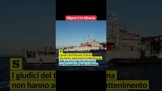 Migranti in Albania Tribunale non convalida il trattenimento notizie cronaca politica [upl. by Anilef993]