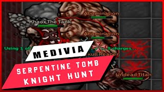 Medivia Online Serpentine Tomb Knight hunt 12kk  profit [upl. by Hamer817]