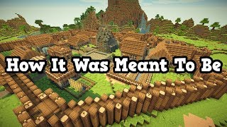 Minecraft  This Is How Villages Were MEANT To Be [upl. by Turpin]