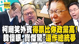 柯文哲亂嘲笑外賓「我總統得票比你政黨支持率高」！韓國瑜都傻眼寶傑驚：還耿耿於懷總統夢！ 【關鍵時刻】 劉寶傑newsebc [upl. by Hosbein]