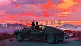 Synthwave  Chill Synth  Retrowave Mix  Skykline  Royalty Free No Copyright Background Music [upl. by Elorac693]