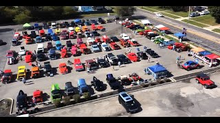 Get Air amp Old Rollers CAR SHOW for Breast Cancer Awareness from above amp quotROLL OUTSquot Video EXTRAS [upl. by Bendicta315]