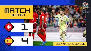 Switzerland 14 Spain  Thrilling Victory for Spain  202425 UEFA Nations League Highlights [upl. by Tips]