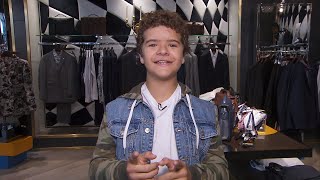 Stranger Things Star Gaten Matarazzo Shops for the Perfect Emmys Outfit [upl. by Winebaum]