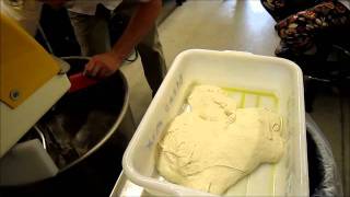 Learn How to Mix and Fold Wet Sticky Ciabatta Bread Dough [upl. by Eimaj]