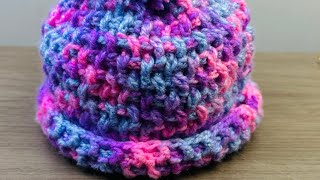 GORRO tejido a crochet FACIL para MUJER PASO a PASO  PRINCIPANTE PATRO GRATIS [upl. by Nosbig]