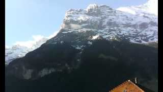 20th May 2013 Eiger view from Hotel Derby Grindelwald Switzerland [upl. by Leafar]