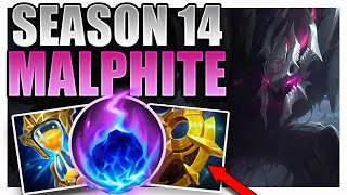 SEASON 14 MALPHITE SUPPORT GAMEPLAY GUIDE [upl. by Laird]