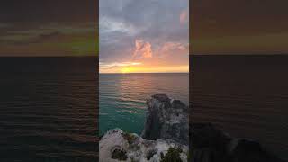 Turks and caicos northwest point Split Rock Sunset sunset ocean turksandcaicos [upl. by Trab]