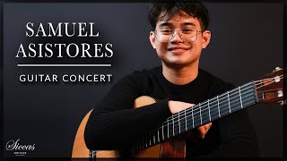 SAMUEL ASISTORES  Online Guitar Concert  Bach Chopin Telemann  Siccas Guitars [upl. by Howland]