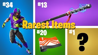 36 Rarest Item Shop Cosmetics of All Time in Fortnite [upl. by Sabra]