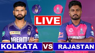 Live RR Vs KKR 70th T20 Match  Live Score Commentary  RR vs KKR 70th T20 live RAIN Update [upl. by Waverly]