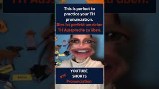 TH Aussprache leicht gemacht  Tricky TH pronunciation  Shorts [upl. by Eliott]