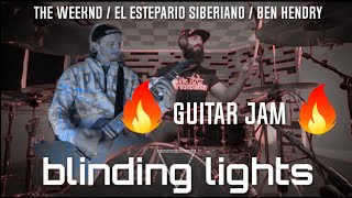 GUITAR JAM WITH EL ESTEPARIO SIBERIANO  BLINDING LIGHTS  THE WEEKND  DRUM COVER [upl. by Hege]