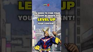 How To Find Your Passion and Become A Better Content Creator anime contentcreation [upl. by Aoh]