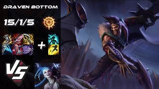 BOTTOM Draven vs Jinx  NA Challenger Patch 1411 [upl. by Prima]