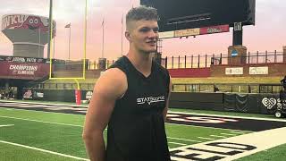 WKU FB QB Caden Veltkamp  91724 [upl. by Barabas]