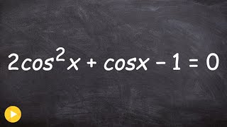 How to solve a trig equation by factoring a trinomial [upl. by Adliwa177]