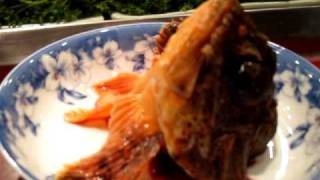 Ikizukuri  live scorpion fish sashimi part 1 [upl. by Alletneuq]