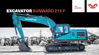 Excavator pe senile nou Sunward SWE 215 F [upl. by Tarabar761]