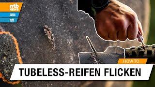 TubelessReifen flicken – 3 einfache Methoden [upl. by Akenor825]