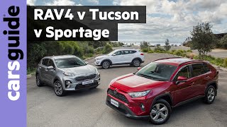 RAV4 vs Tucson vs Sportage 2020 comparison review [upl. by Carman]