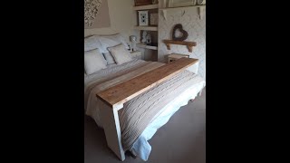 How to make a bed desk bed rolling table for your breakfast or watching movies on your bed [upl. by Grados]